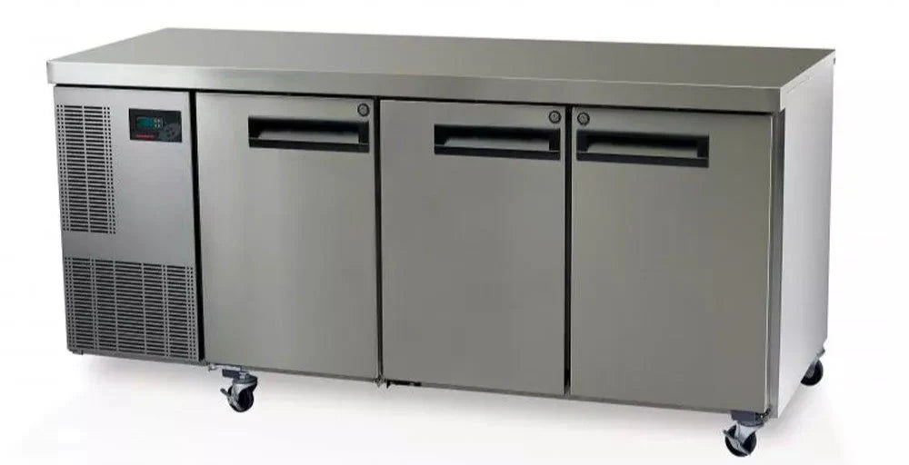 Skope PG400HC | 3 Solid Door | 1/1 Underbench GN | Fridge | 410L | Fridge | Commercial Under Bench Fridge