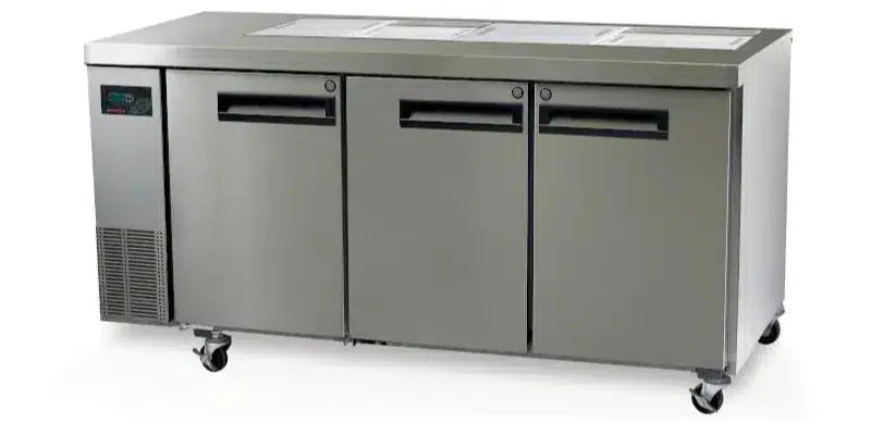Skope PG400 Prepr | PEGASUS | 3 Door | 1/1 GN | Prep Fridge Remote | Salad Preparation | Skope Prep Fridge | Fridge