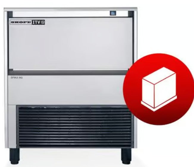 Skope SPIKA NG150 A HD | Self-Contained | Ice Cube Maker | Dice Ice Cuber | Ice Maker | Half Dice Ice | with Integral Bin