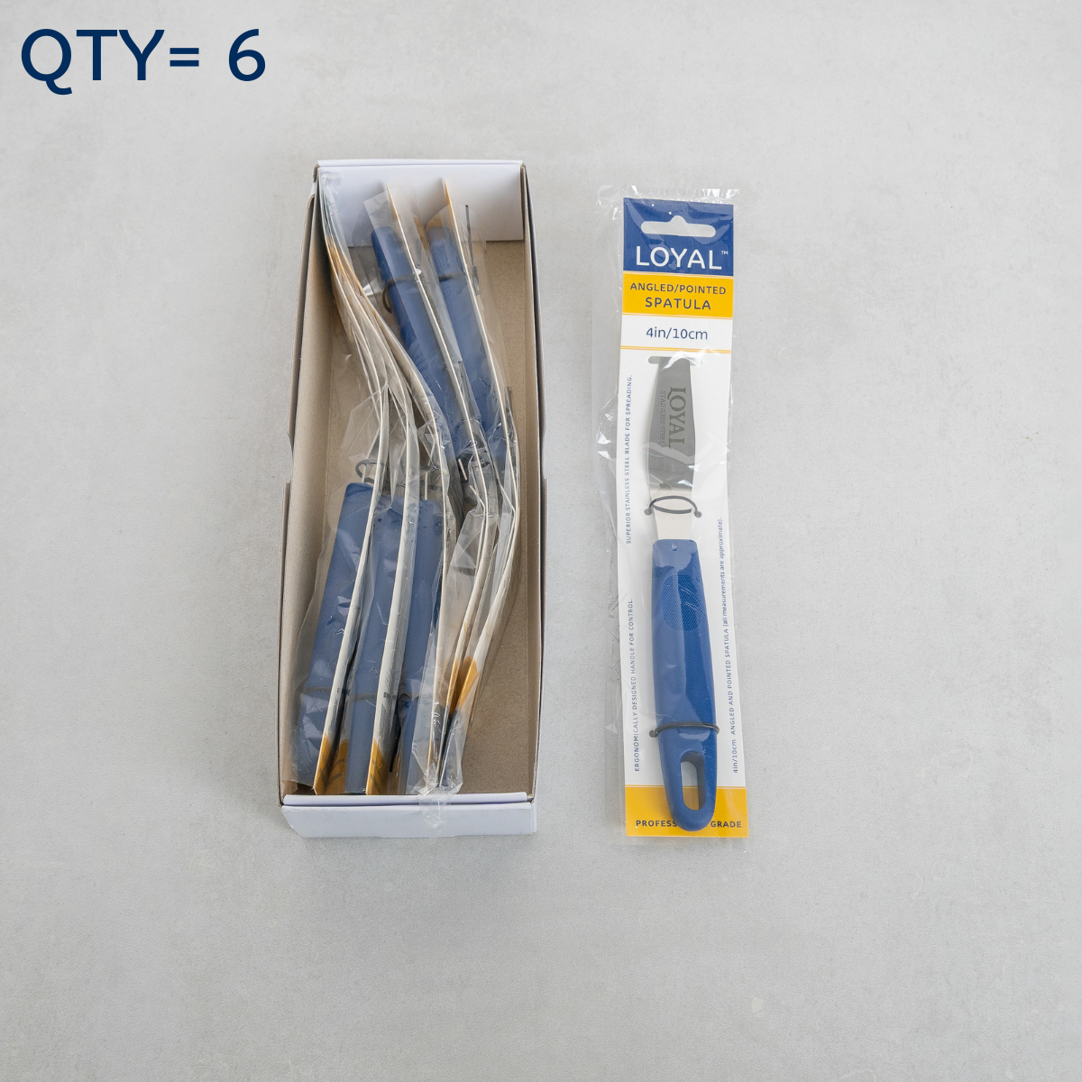 Angled Spatula - 4 Inch (10 cm) Blade