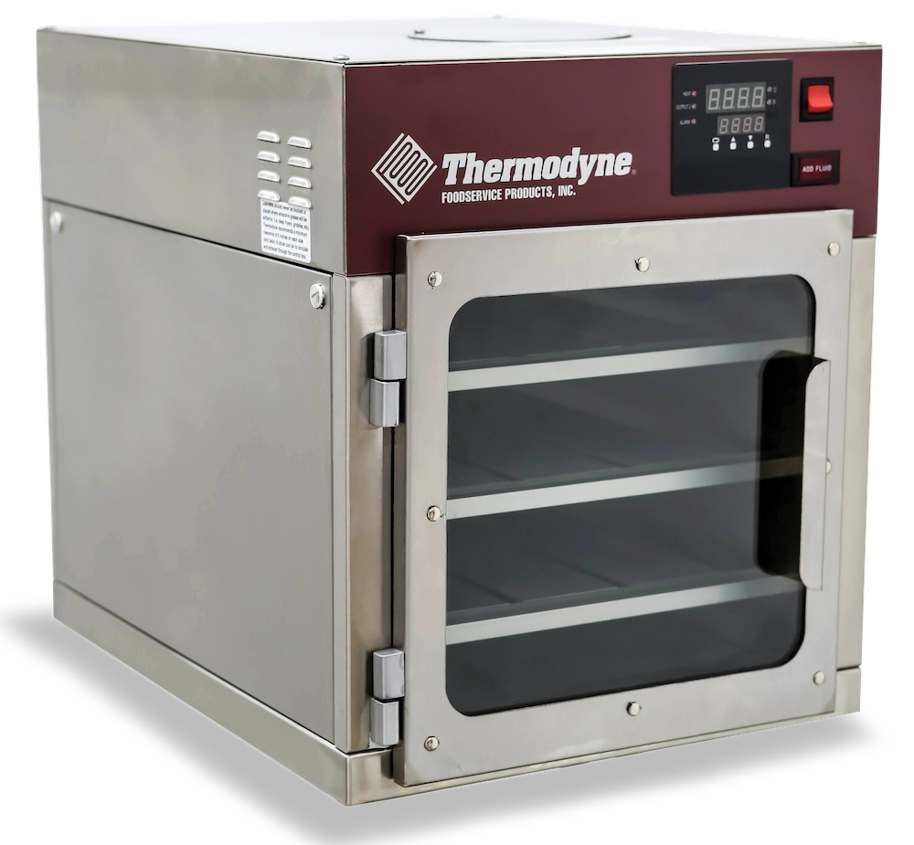Thermodyne TH200CT Countertop Food Warmer with Doors - 3 x 1/1 GN