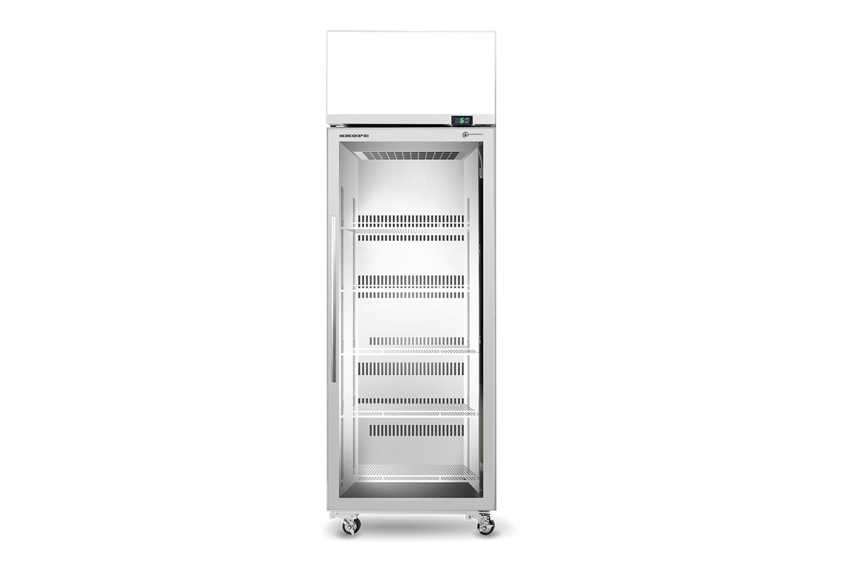 Skope ActiveCore 1 Glass Door Top Mount Upright Fridge 558L