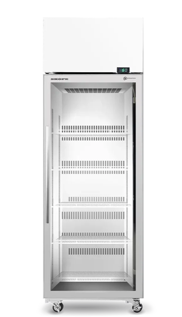 Skope TME650N-A | 1 Glass Door Display | Storage Fridge | Upright Fridge | Display Fridge | with Unlit Sign | Commercial Upright Fridge