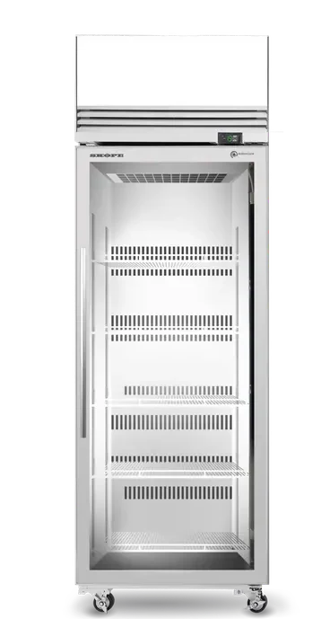 Skope TMF650N-AC | 1 Glass Door Display | Upright Display | with Lit Sign | Storage Freezer | Commercial Upright Freezer