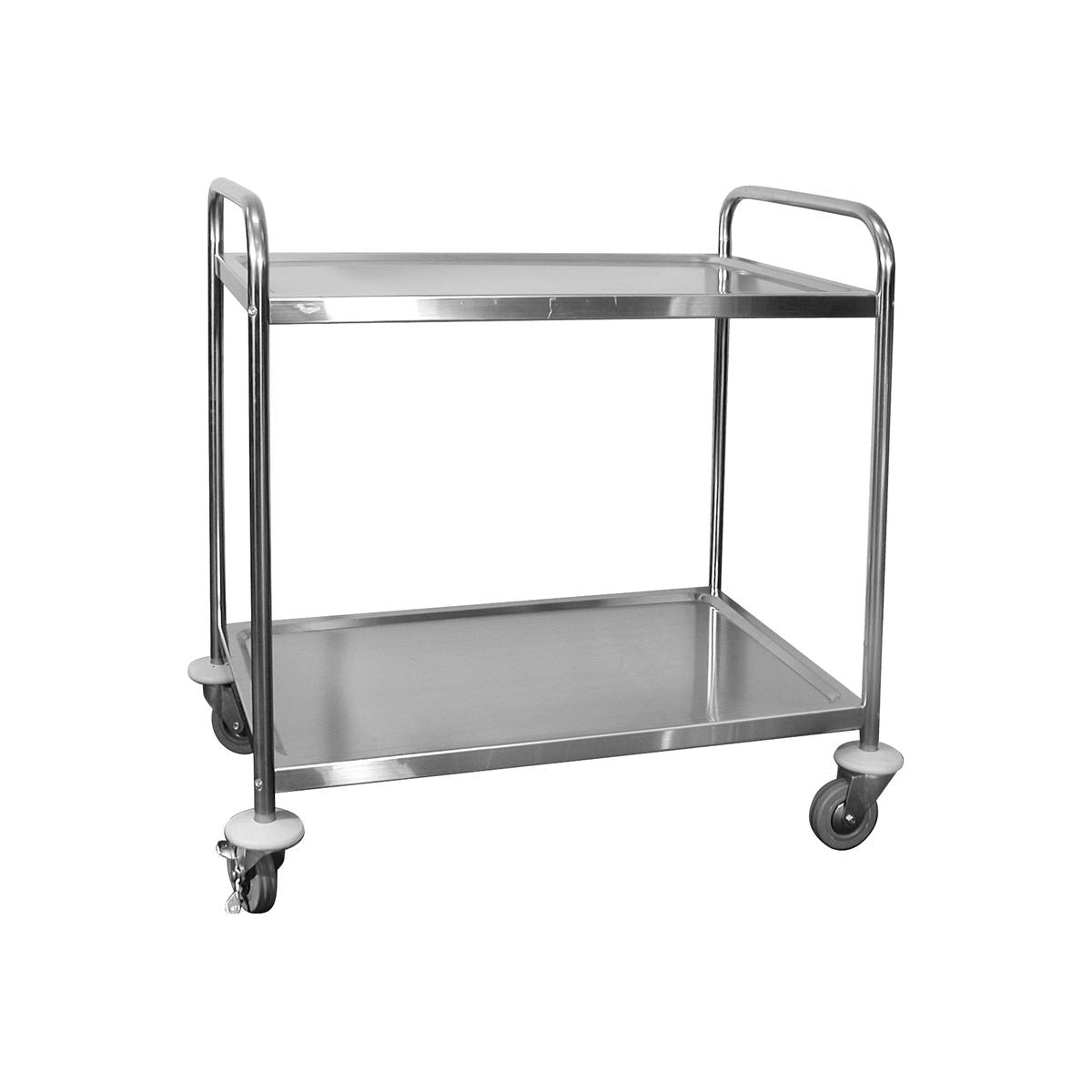 TR-518 - Caterax Stainless Steel 2-Shelf Serving Trolley 810x455x855Mm