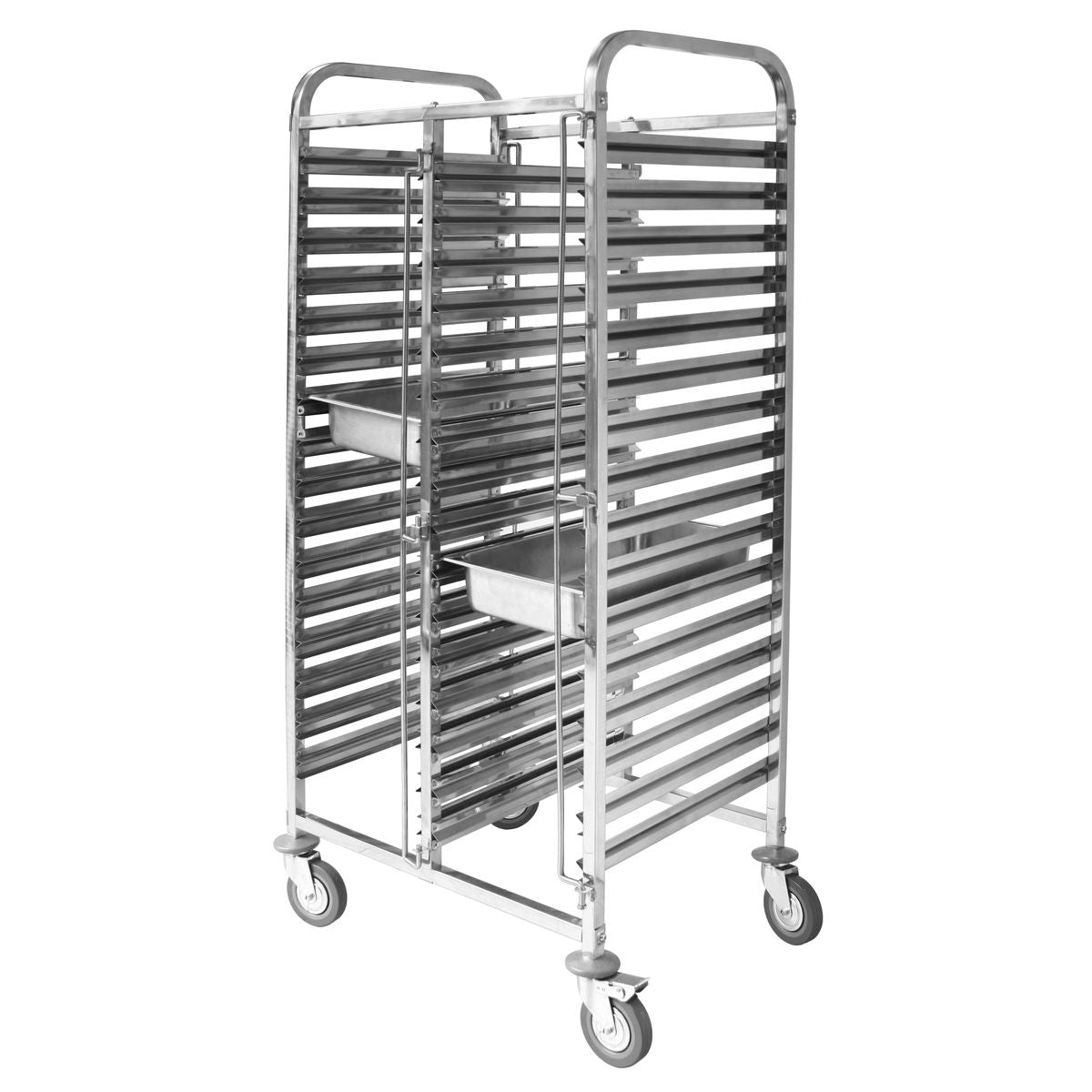 TR-612 - Sunnex Stainless Steel GN Trolley 740x550x1735Mm Tray