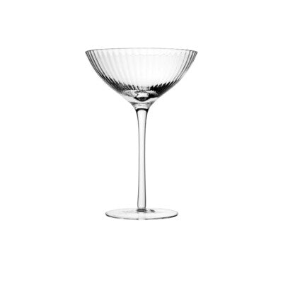 Utopia Hayworth Vintage Barware Collection | Crystal Cocktail, Coupe, Martini & Nick & Nora Glasses (160ml - 580ml) (Set of 24)