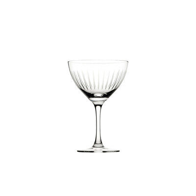 Utopia Raffles Crystal Cocktail Glassware | Nick & Nora, Martini, Coupe & Tumbler Glasses (160ml - 230ml) (Set of 24)