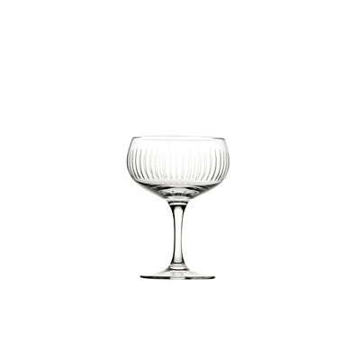 Utopia Raffles Crystal Cocktail Glassware | Nick & Nora, Martini, Coupe & Tumbler Glasses (160ml - 230ml) (Set of 24)