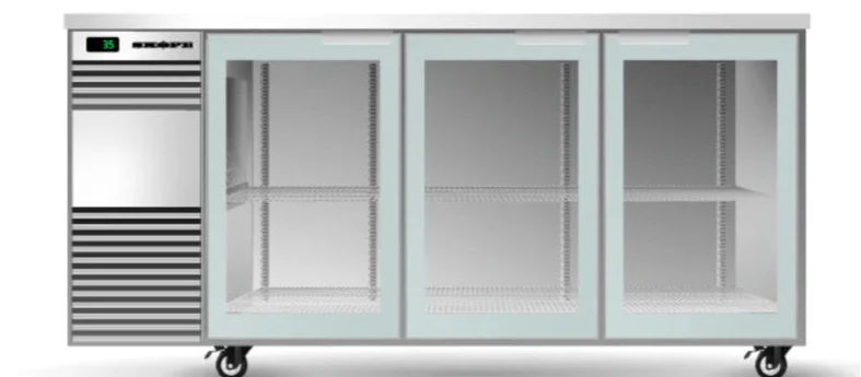 Skope BB.3.GSW.T-SS | Tropical | 3 Glass Swing Door | Back Bar| Fridge | Undercounter Fridge | Commercial Under Bench Fridge