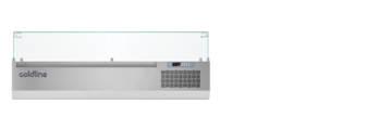 VP14/6NL - Coldline VP14/6NL 1450mm Display Cases with Glass