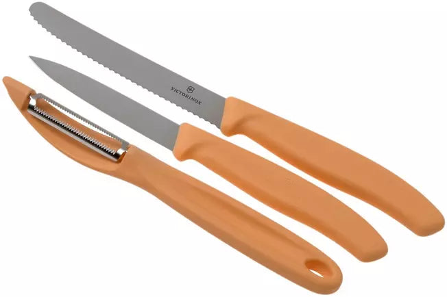 3 Piece Paring/Peeler Set Orange
