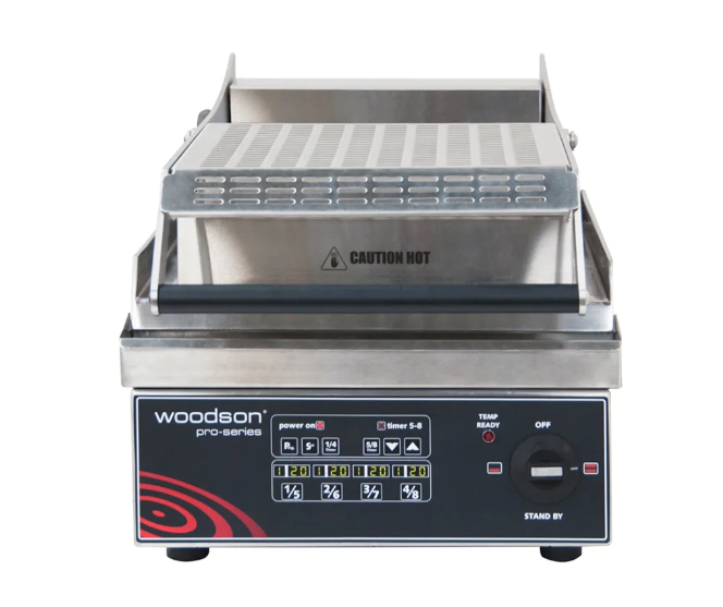 Woodson W.GPC61SC Pro-Series Smooth Top Contact Grill Commercial Contact Grill