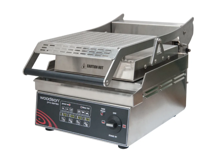 Woodson W.GPC62SC Pro-Series Smooth Top Contact Grill Commercial Contact Grill