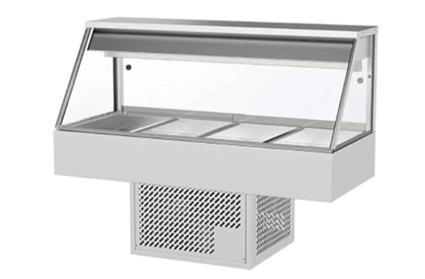 Woodson WR.CFS24 4 Module Straight Glass Food Display Cold Food Display
