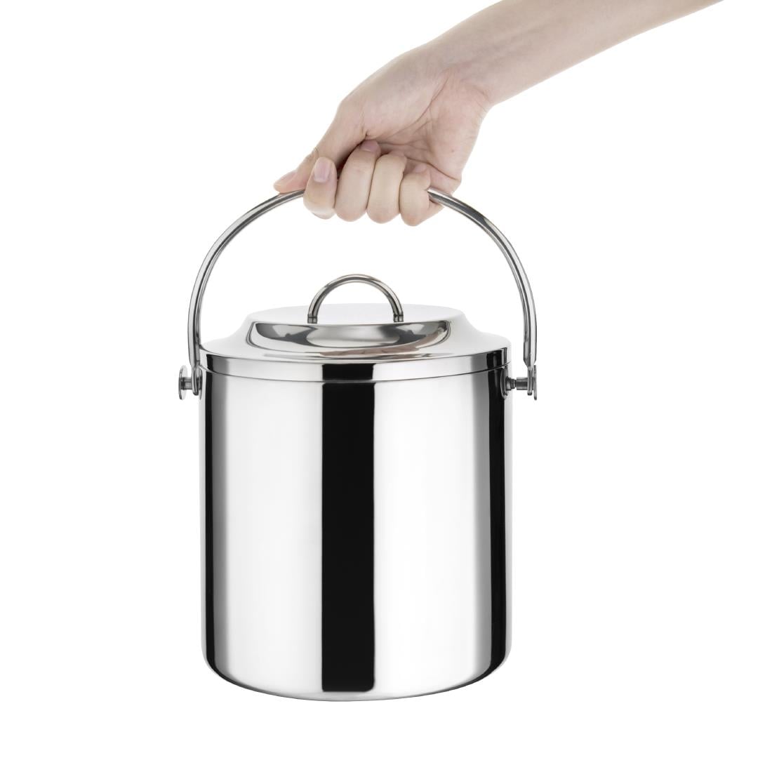 C569 - Olympia Double Wall Ice Pail St/St - 3.3Ltr - image 3