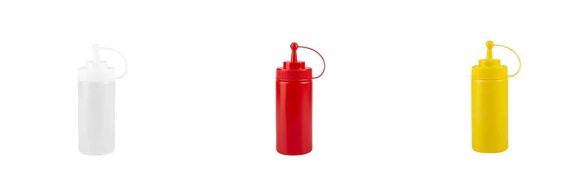 45116-CL - TRENTON Squeeze Bottle Wide Mouth-W/Cap - 480Ml (Sold in set