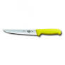 Sticking and Butchers Knife, Straight Back 18cm - Yellow
