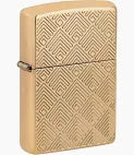 96570 - Zippo Pattern Design High Polished Brass