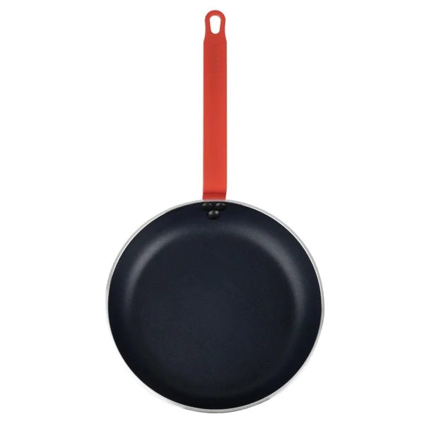 Hygiplas Aluminium Teflon Platinum Plus Frying Pan with Red Handle 280mm