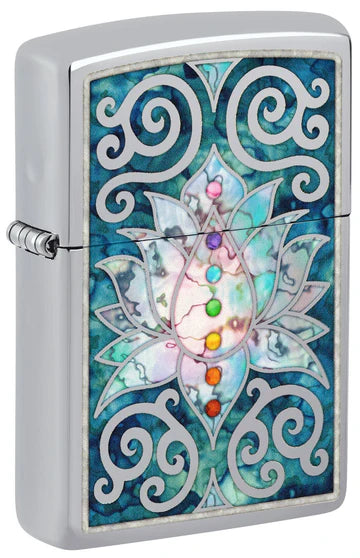 96592 - Zippo Lotus Flower Design