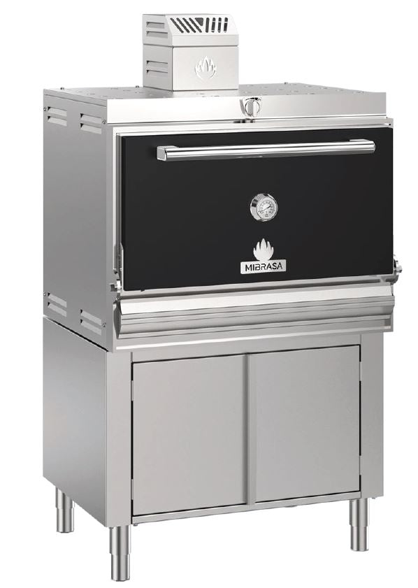 Mibrasa HMB-AB-110 Charcoal Oven With Cupboard- One Grill Shelf And Standard Accessories