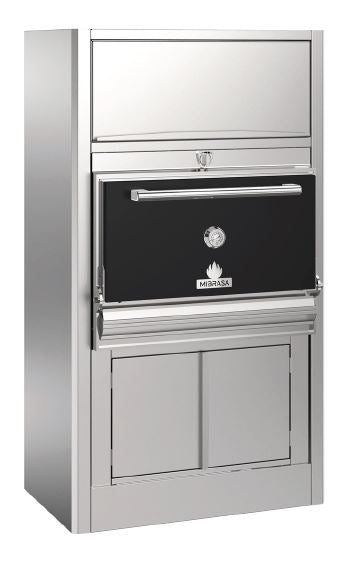 Mibrasa HMB-AC-110 Charcoal Oven With Full Cupboard - One Grill Shelf And Standard Accessories
