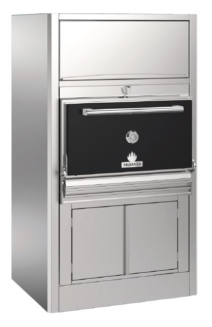 Mibrasa HMB-AC-160 Charcoal Oven With Full Cupboard - One Grill Shelf And Standard Accessories