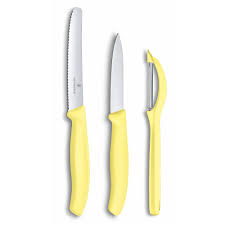 3 Piece Paring/Peeler Set Yellow