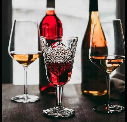 Libbey Hobstar Glassware Collection (DOF, Coupe, Cocktail, Wine, Cooler, and Shot Glasses)