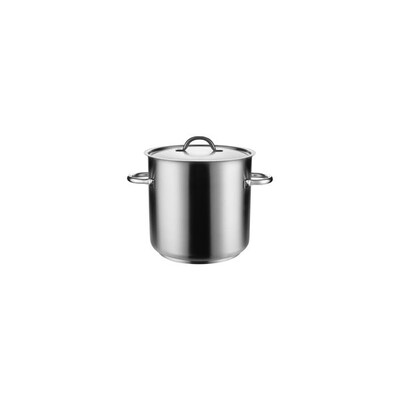 Pujadas 18/10 Stainless Steel Commercial Stockpot with Lid (6.2L - 98.0L | 20cm - 50cm)