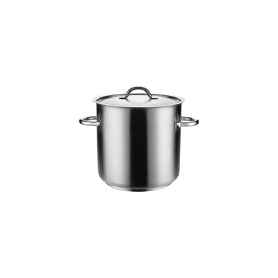Pujadas 18/10 Stainless Steel Commercial Stockpot with Lid (6.2L - 98.0L | 20cm - 50cm)