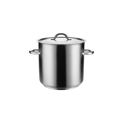 Pujadas 18/10 Stainless Steel Commercial Stockpot with Lid (6.2L - 98.0L | 20cm - 50cm)