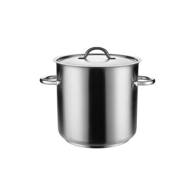 Pujadas 18/10 Stainless Steel Commercial Stockpot with Lid (6.2L - 98.0L | 20cm - 50cm)