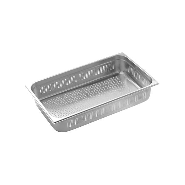 Gastronorm Pan-18/10, 1/1 Size 100mm, Perforated