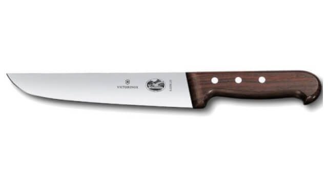 Butchers Knife, Straight Edge 20cm - Wood