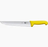 Butchers Knife, Straight Back 18cm - Yellow
