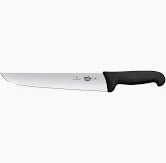 Butchers Knife, Straight Back 16cm - Black