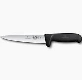 Sticking Knife, Safety Grip Pointed 16cm - Black