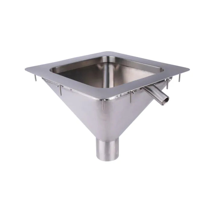 3monkeez FRSS-DI450-316 Square to Conical Flushing Rim Sink I 450mm I 316 Grade Stainless Steel