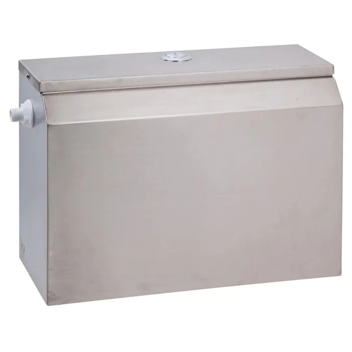 3monkeez AB-CIS-DF-2-SE-L Stainless Steel Dual Flush Cistern I Left Side Entry