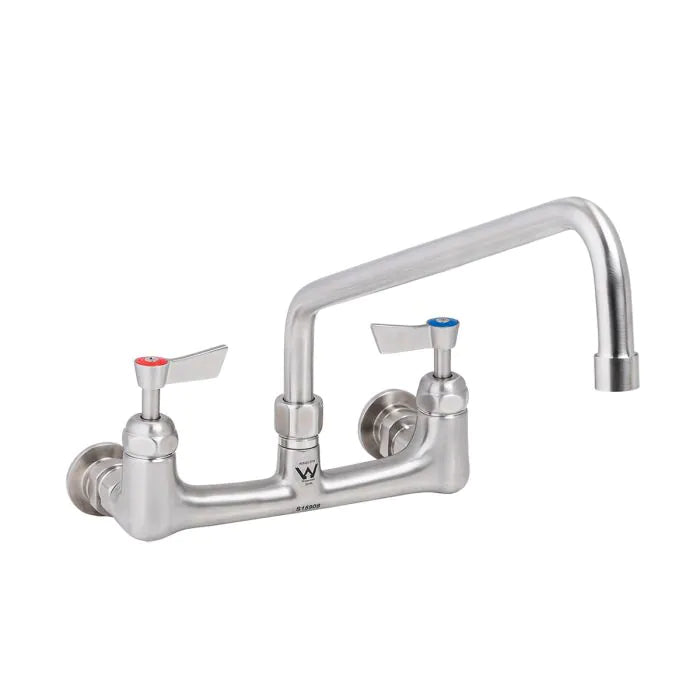 3monkeez T-3MEW12 Stainless Steel Exposed Wall Tap Body I 12" Spout