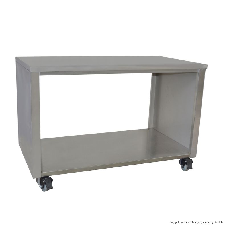 F.E.D STHT-1500S | Stainless Steel Pass Through Cabinet On Castors 1500mm