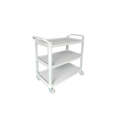 CaterRax 3-Shelf Heavy Duty Plastic Utility Trolley