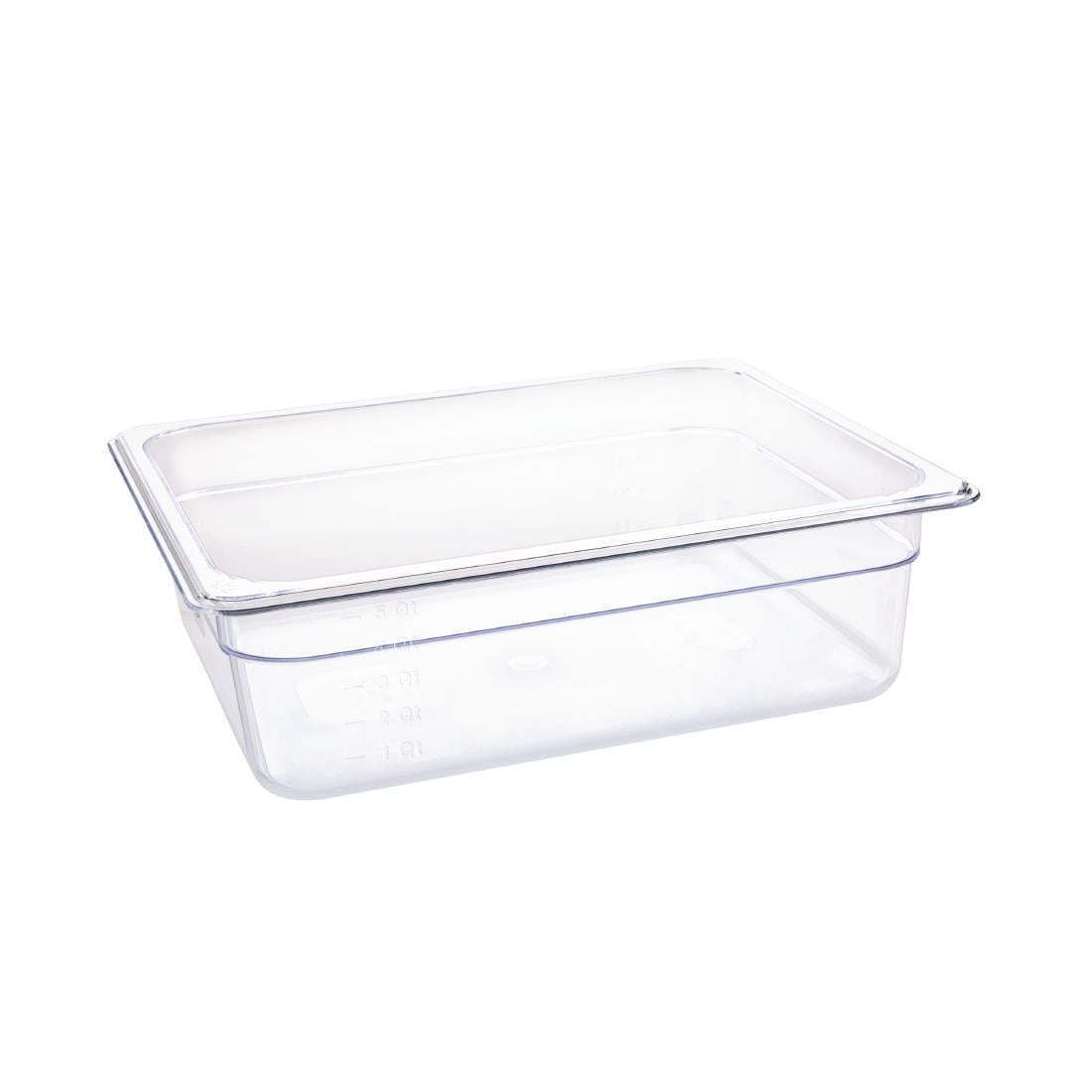 U229 - Vogue Clear Polycarbonate - GN 1/2 100mm