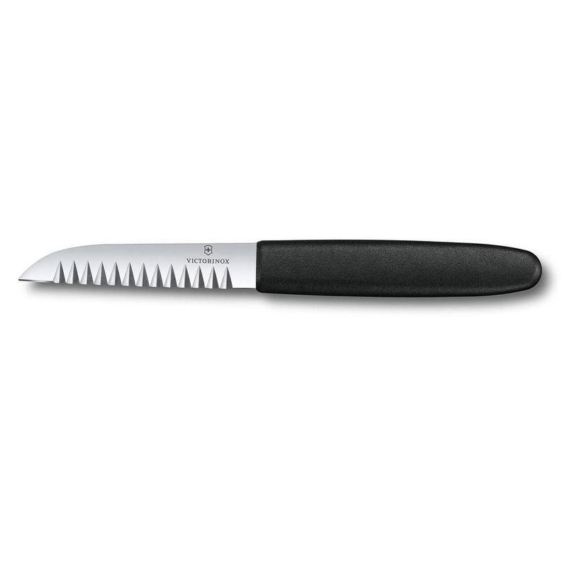 Decorating Knife, 4mm flat serrations - Black