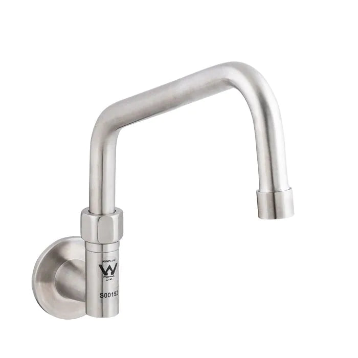 3monkeez T-3MWE08 Stainless Steel Wall Elbow I 8" Spout
