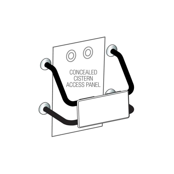 3monkeez BR-400-CF-SS Wall Mounted Backrest