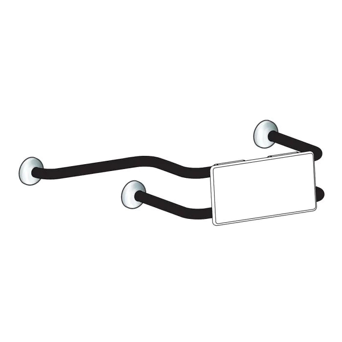 3monkeez BR-400-CF-SS Wall Mounted Backrest With 400mm Extension