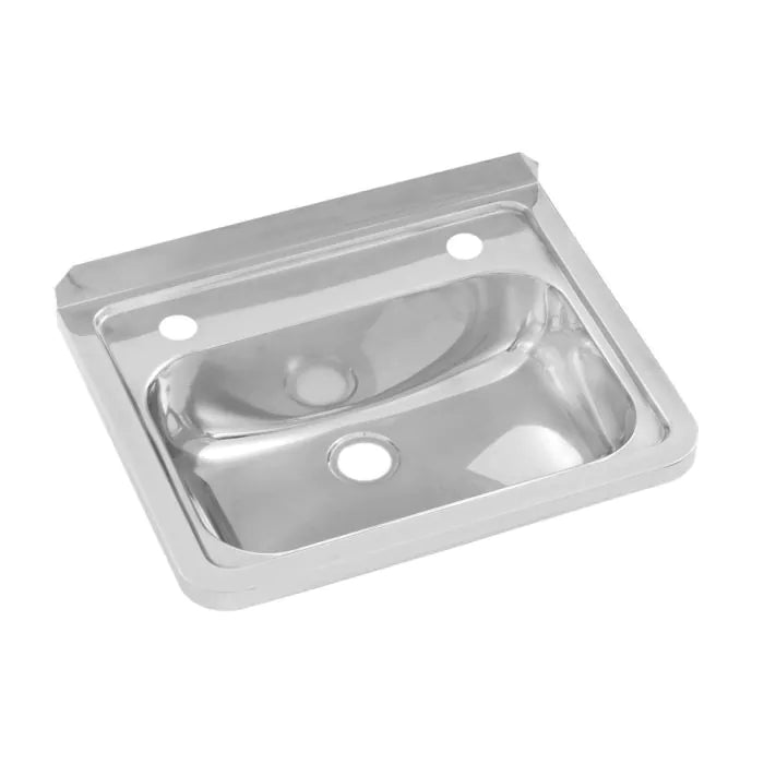 3monkeez HB-2TH Wall Mounted Hand Basin I 2 Tap Holes